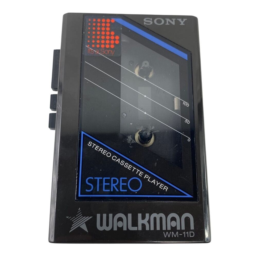 Vintage 1985 Sony Walkman WM-11D Portable Cassette Player FOR PARTS OR REPAIR
